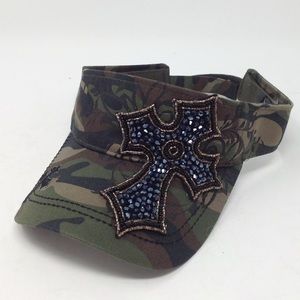 KBETHOS camo visor with embellished cross - new